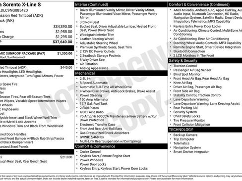 Used 2022 Kia Sorento S w/ Panoramic Sunroof Package AWD/4WD image 47