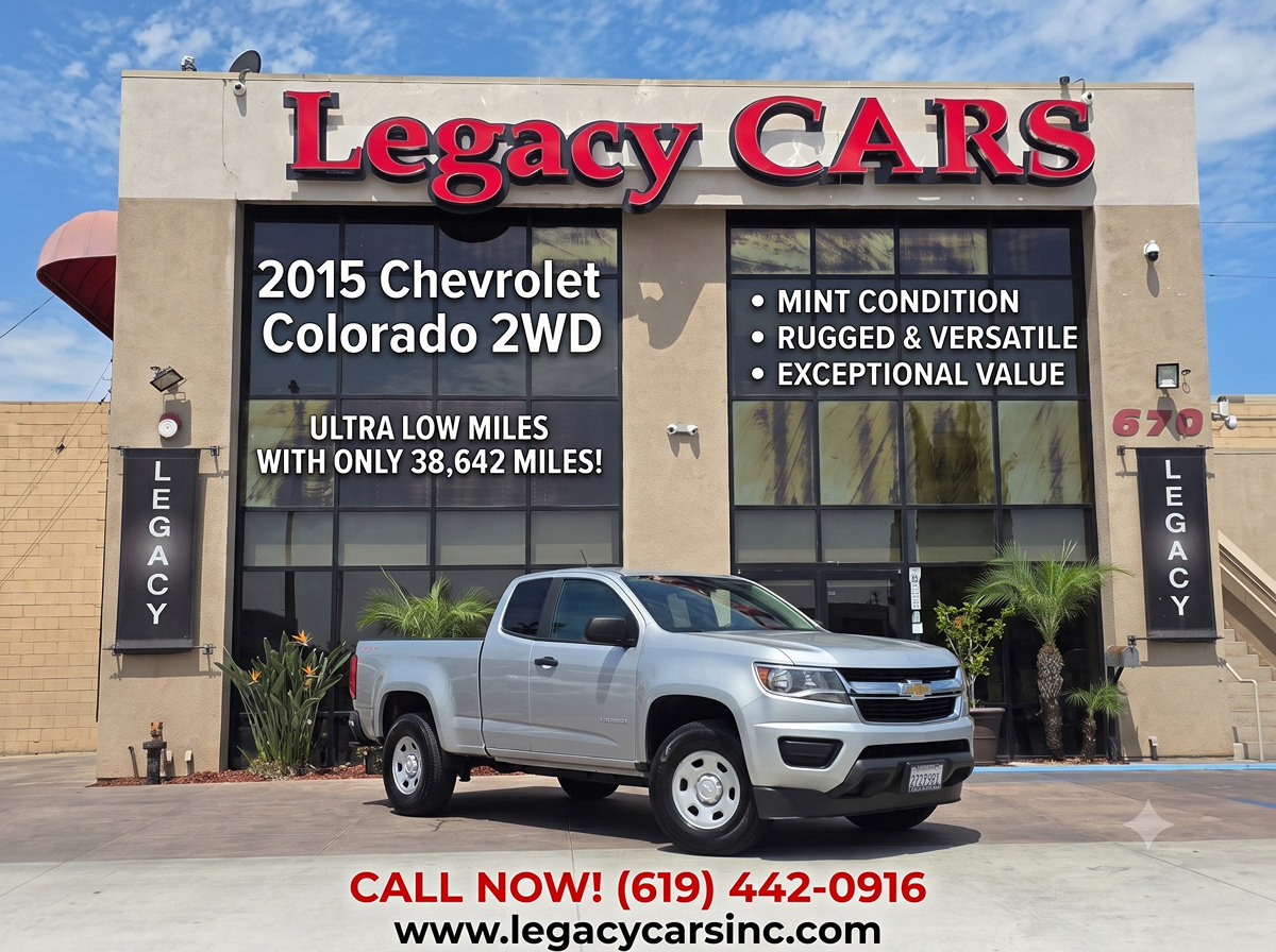 Used 2015 Chevrolet Colorado W/T w/ WT Convenience Package RWD image 2