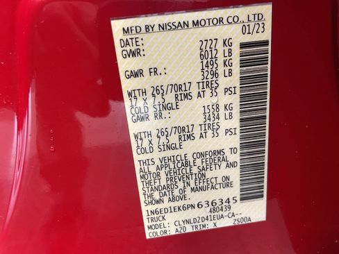 Used 2023 Nissan Frontier PRO-4X w/ Pro Convenience Package image 20