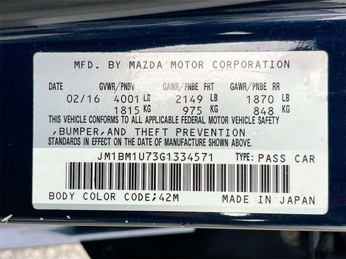 Used 2016 MAZDA MAZDA3 i Sport w/ Preferred Equipment Package image 29