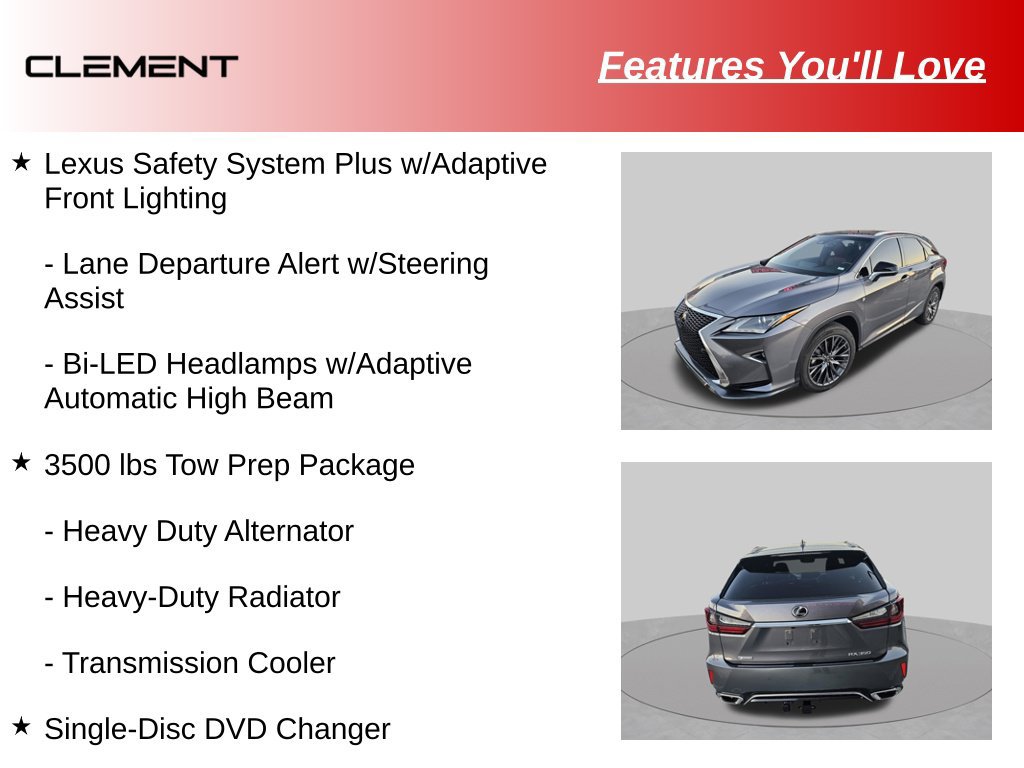 Used 2016 Lexus RX 350 F Sport w/ 3500 lbs Tow Prep Package AWD/4WD image 11