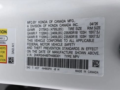 New 2026 Honda CR-V EX image 24