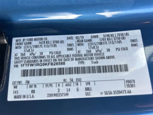 Used 2019 Ford F150 Raptor w/ Equipment Group 802A Luxury AWD/4WD image 9