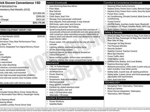 Used 2016 Buick Encore Convenience image 2