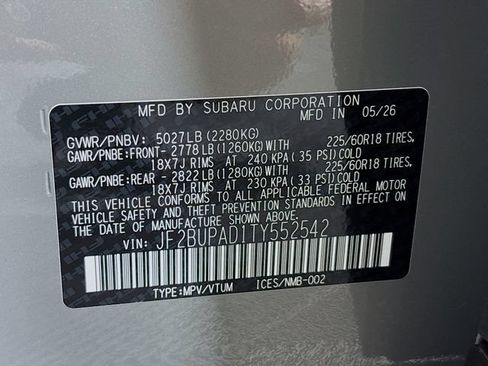 New 2026 Subaru Outback Premium AWD/4WD image 30