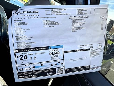 New 2026 Lexus RX 350 Premium image 13