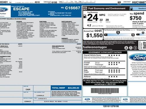 Used 2017 Ford Escape SE w/ Equipment Group 201A image 3