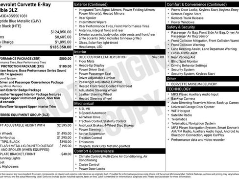 Used 2025 Chevrolet Corvette E-Ray w/ ZER Performance Package AWD/4WD image 6