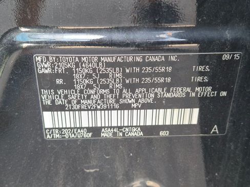 Used 2015 Toyota RAV4 Limited AWD/4WD image 11
