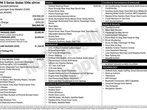 Certified 2023 BMW 530e xDrive w/ Premium Package AWD/4WD image 24
