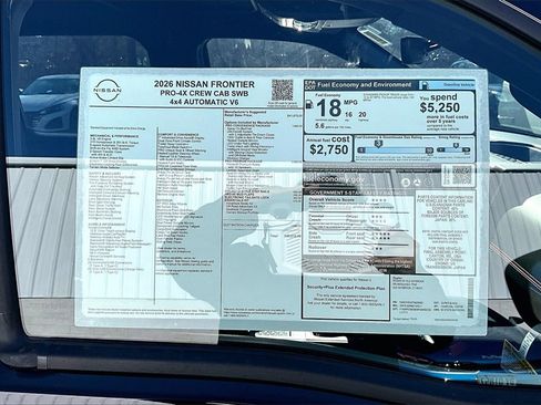New 2026 Nissan Frontier PRO-4X w/ Pro Premium Package image 14