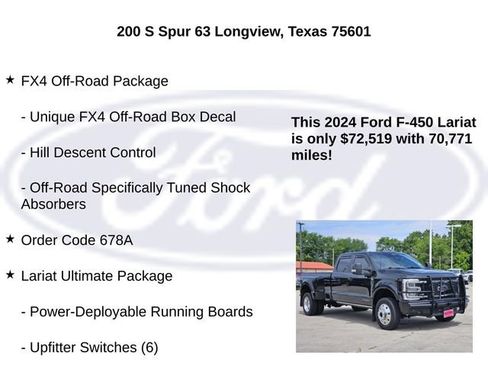 Used 2024 Ford F450 Lariat w/ Lariat Ultimate Package AWD/4WD image 5