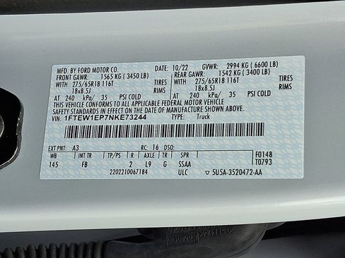 Certified 2022 Ford F150 XLT w/ Equipment Group 302A High image 26