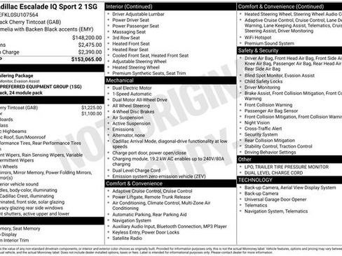 New 2025 Cadillac Escalade IQ Sport 2 AWD/4WD image 9
