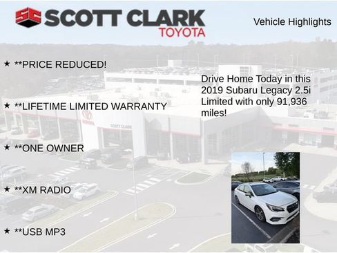 Used 2019 Subaru Legacy 2.5i Limited AWD/4WD image 11