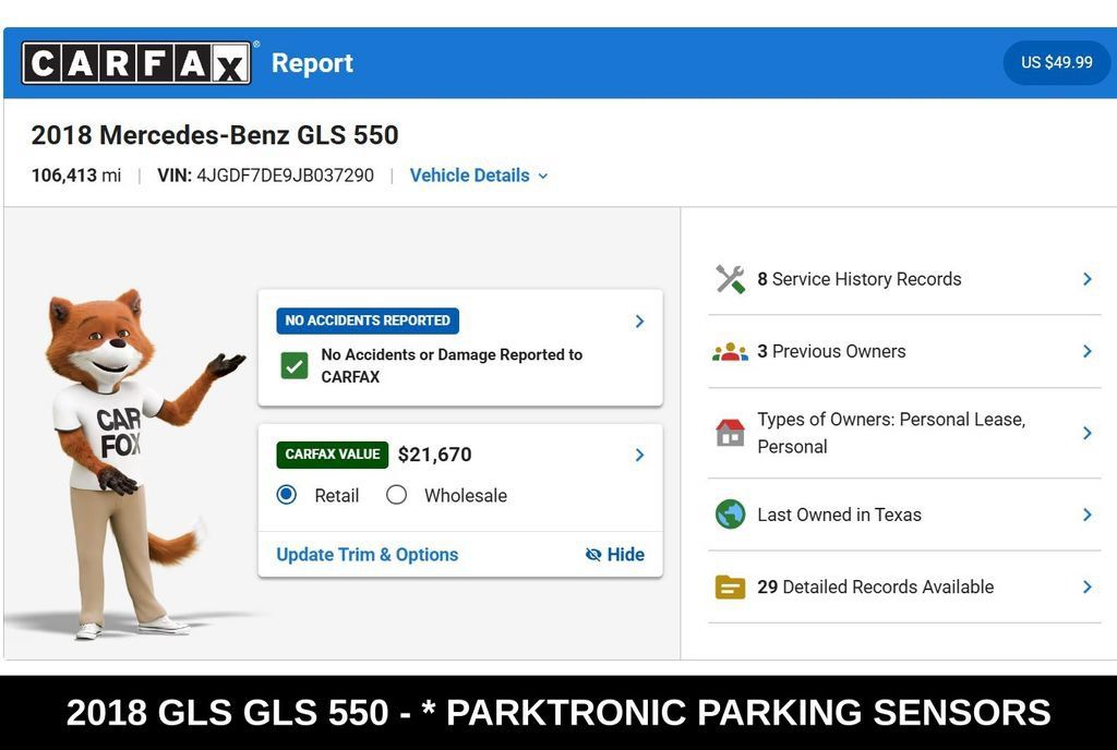 Used 2018 Mercedes-Benz GLS 550 4MATIC image 9