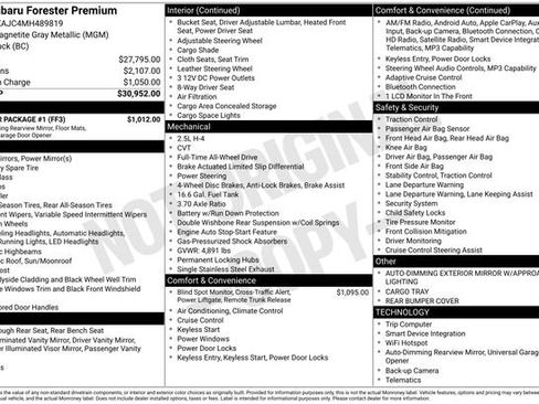 Used 2021 Subaru Forester Premium w/ Popular Package #1 AWD/4WD image 7