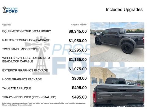 Used 2017 Ford F150 Raptor w/ Equipment Group 802A Luxury image 3