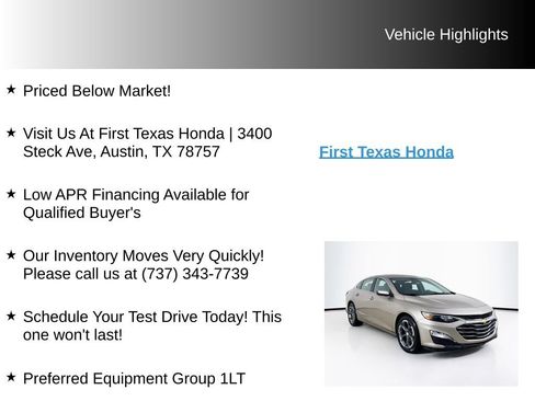Used 2024 Chevrolet Malibu LT FWD image 9