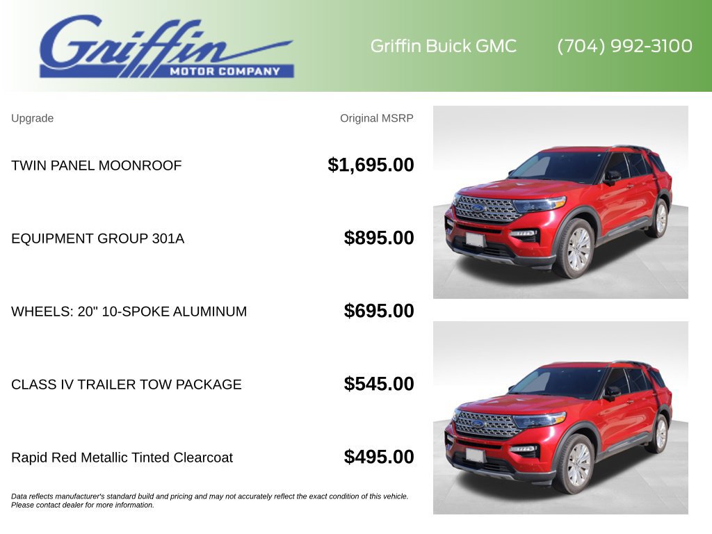 Used 2022 Ford Explorer Limited w/ Equipment Group 301A AWD/4WD image 6