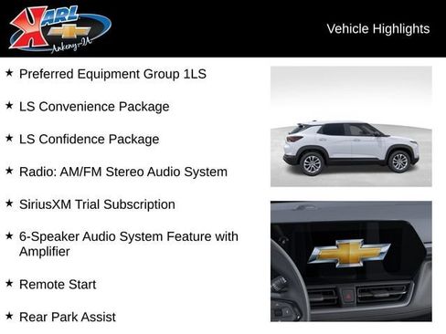 New 2026 Chevrolet TrailBlazer LS w/ LS Convenience Package AWD/4WD image 3