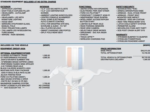 Used 2024 Ford Mustang GT Premium w/ GT Performance Package image 3