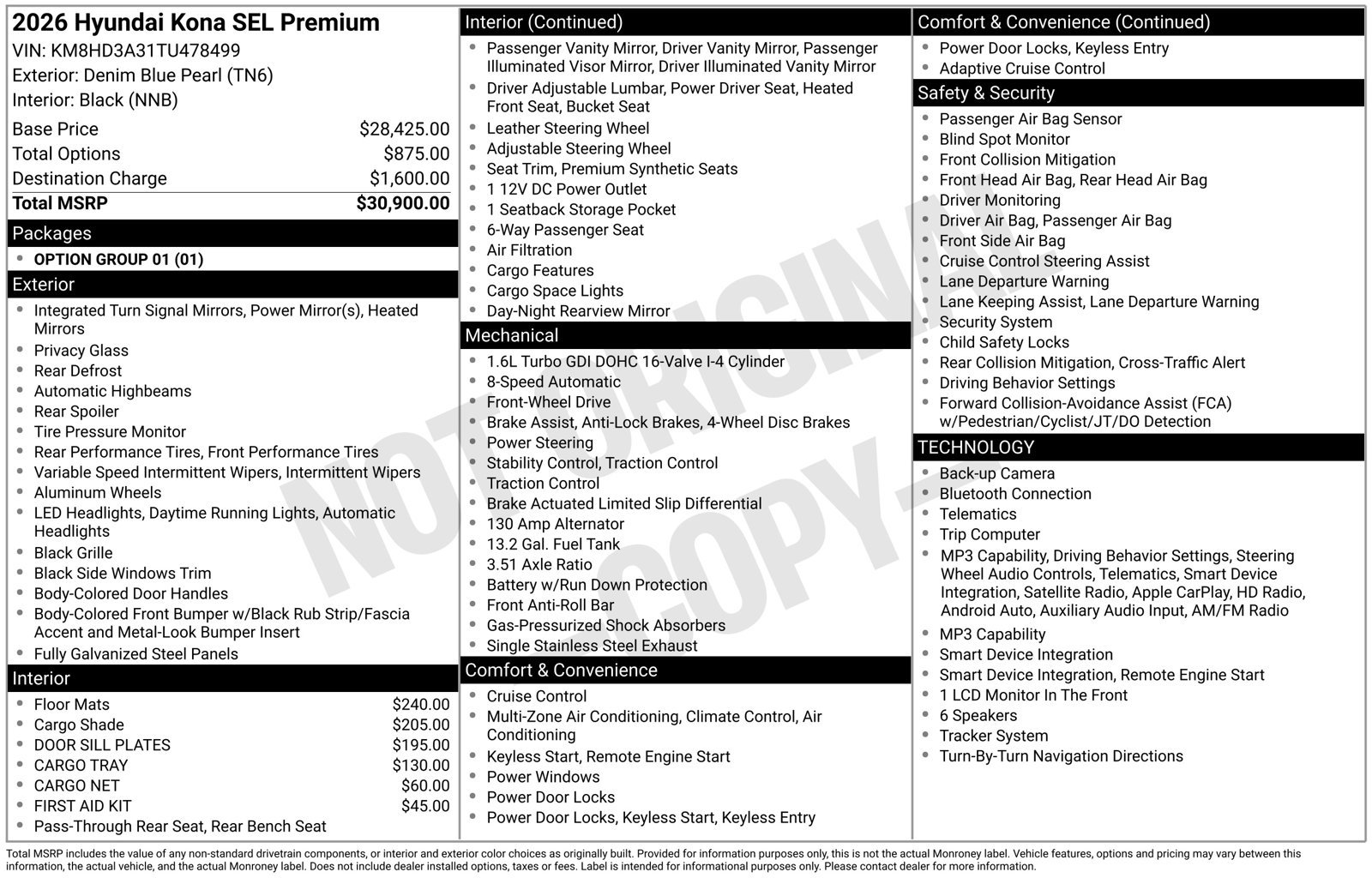 New 2026 Hyundai Kona SEL Premium FWD image 37