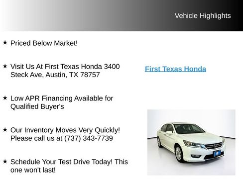 Used 2014 Honda Accord EX-L image 9
