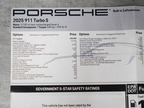 Used 2025 Porsche 911 Turbo S image 38