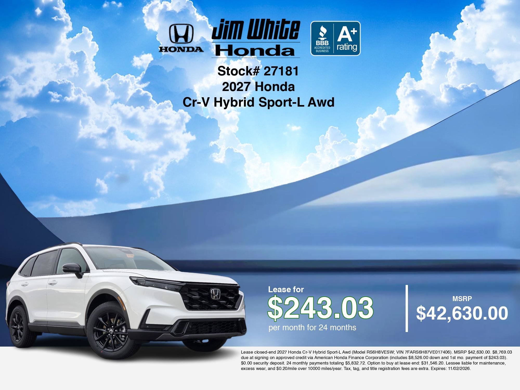 New 2027 Honda CR-V Sport-L image 5