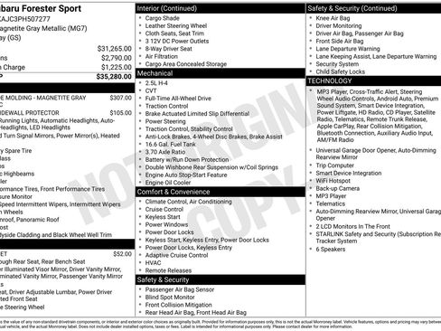 Certified 2023 Subaru Forester Sport AWD/4WD image 2