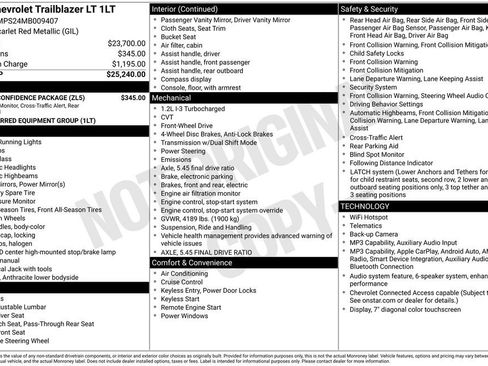 Used 2021 Chevrolet TrailBlazer LT w/ Driver Confidence Package FWD image 9