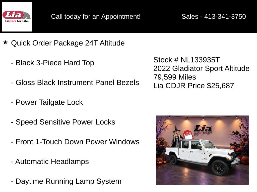 Certified 2022 Jeep Gladiator Sport AWD/4WD image 11