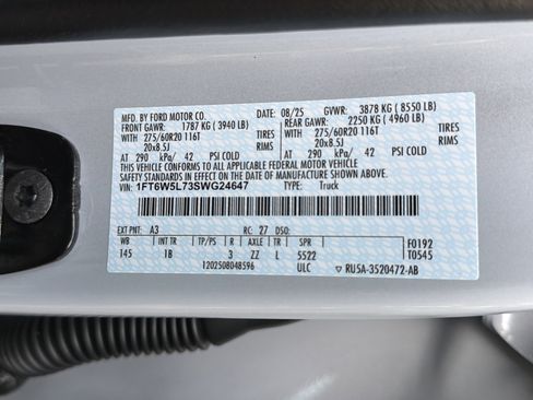 Used 2025 Ford F150 Lightning Lariat AWD/4WD image 34