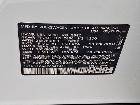 New 2026 Volkswagen Atlas SE image 11