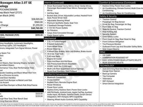 Used 2022 Volkswagen Atlas SE w/ Black Wheel Package FWD image 36
