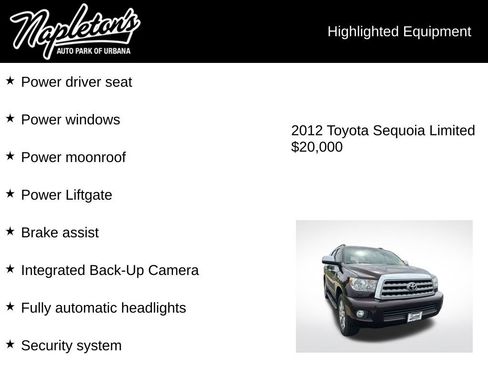 Used 2012 Toyota Sequoia Limited AWD/4WD image 6