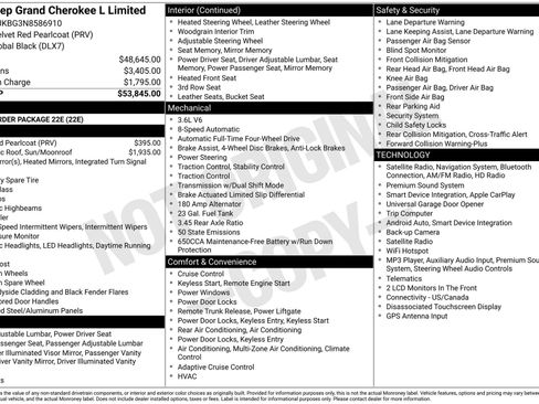 Used 2022 Jeep Grand Cherokee L Limited AWD/4WD image 3
