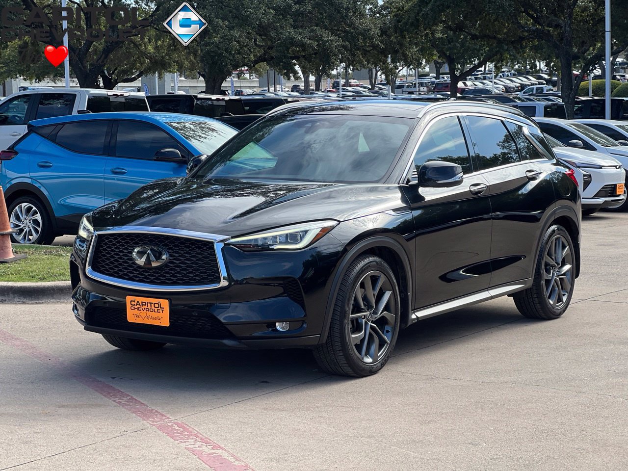 Used 2021 INFINITI QX50 Autograph w/ Premium White Leather Package FWD image 1