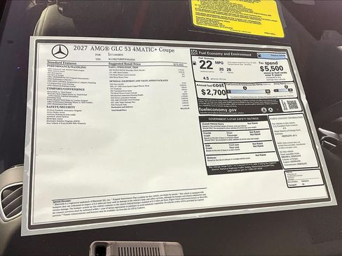 New 2027 Mercedes-Benz GLC 53 AMG 4MATIC Coupe image 18