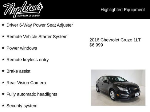 Used 2016 Chevrolet Cruze LT FWD image 16