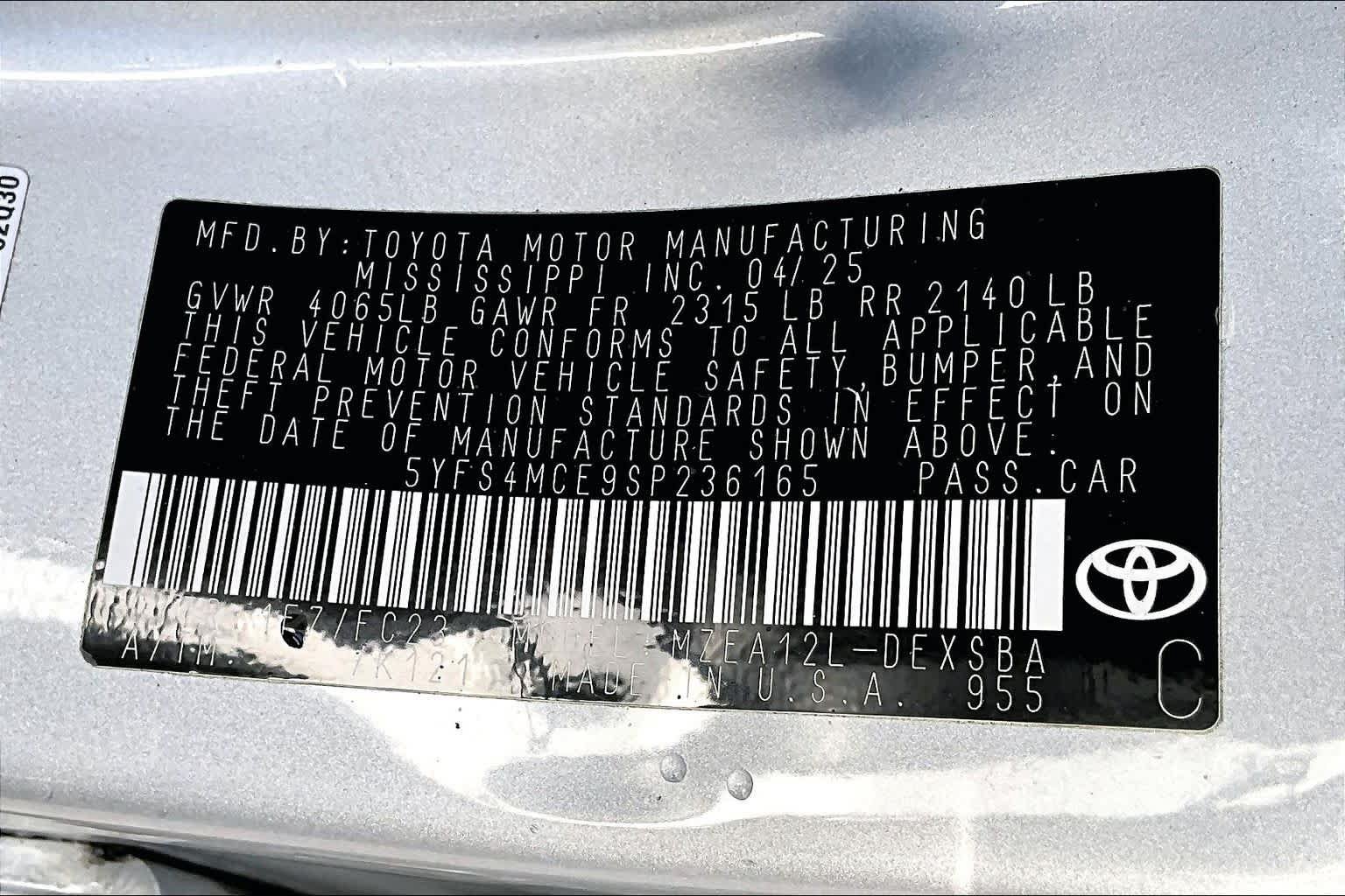 Certified 2025 Toyota Corolla SE FWD image 34