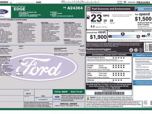 Certified 2023 Ford Edge Titanium w/ Equipment Group 301A AWD/4WD image 23