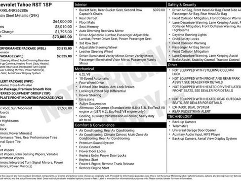 Used 2022 Chevrolet Tahoe RST w/ Sport Performance Package AWD/4WD image 6