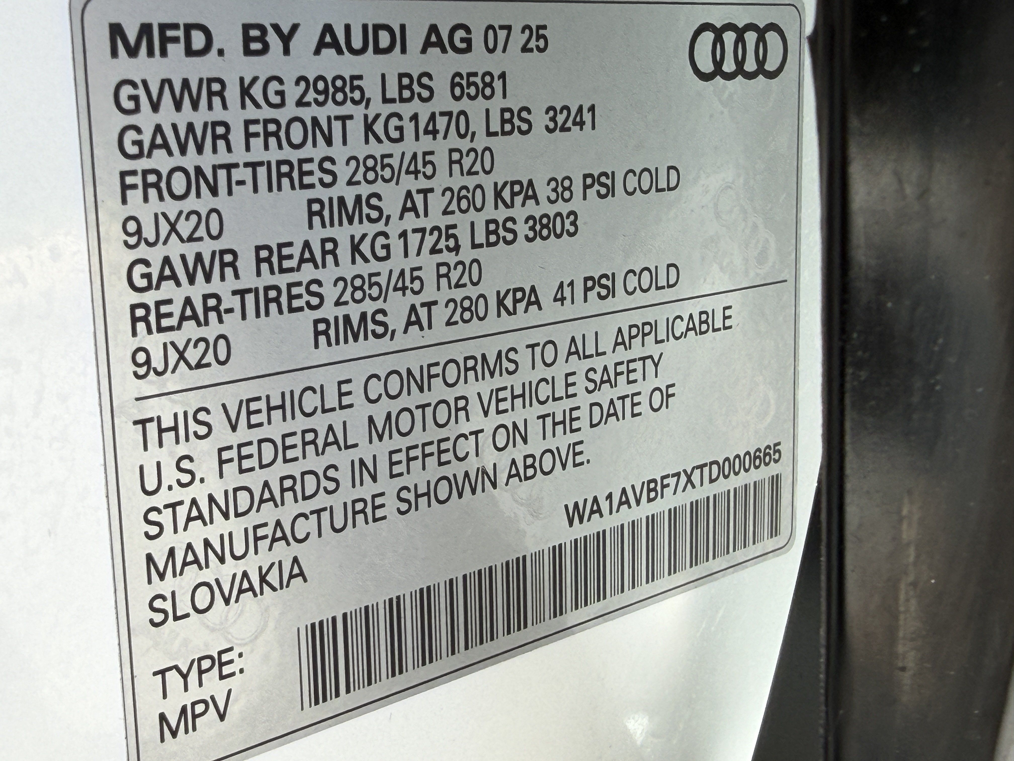 Certified 2026 Audi Q7 3.0T Premium w/ Convenience Plus Package AWD/4WD image 39