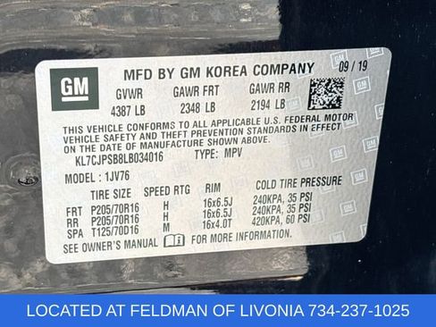 Certified 2020 Chevrolet Trax LT w/ LT Convenience Package AWD/4WD image 31