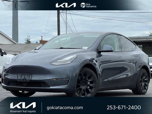 Used 2020 Tesla Model Y Long Range AWD/4WD image 1