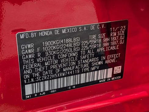 Certified 2024 Honda HR-V Sport image 29