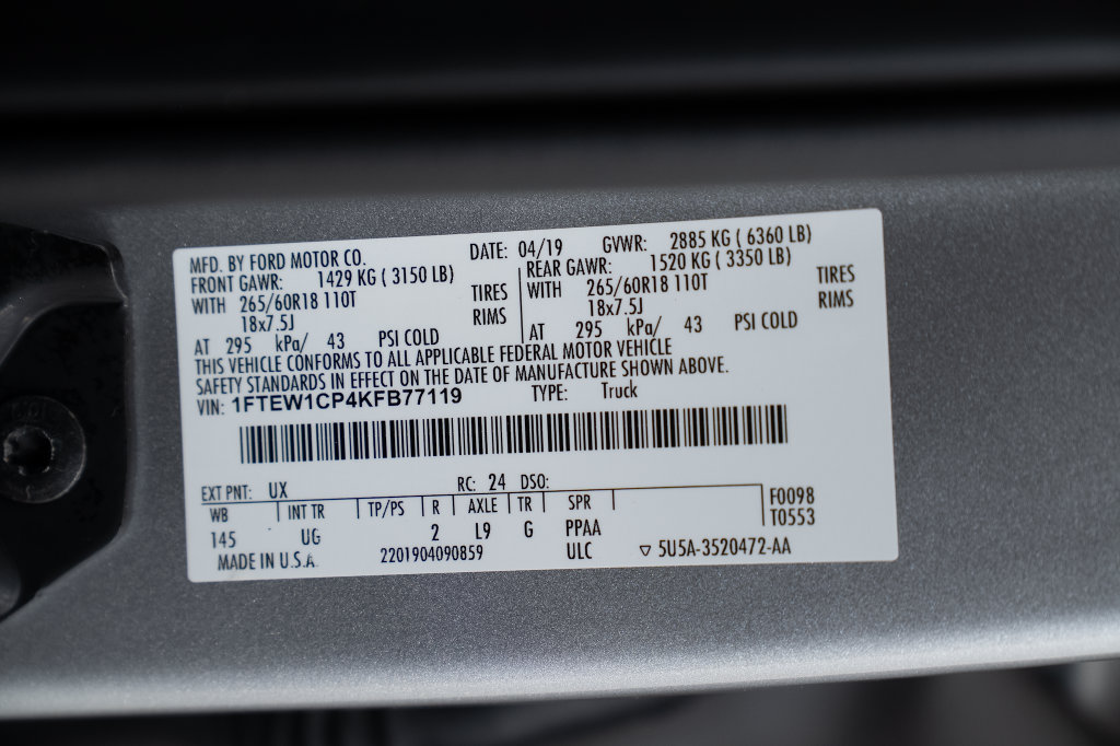 Used 2019 Ford F150 XLT w/ Equipment Group 302A Luxury RWD image 41
