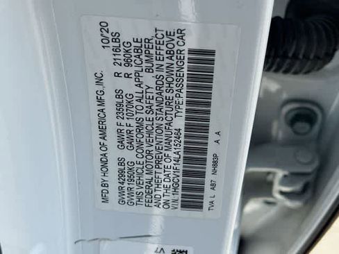 Certified 2020 Honda Accord LX image 22